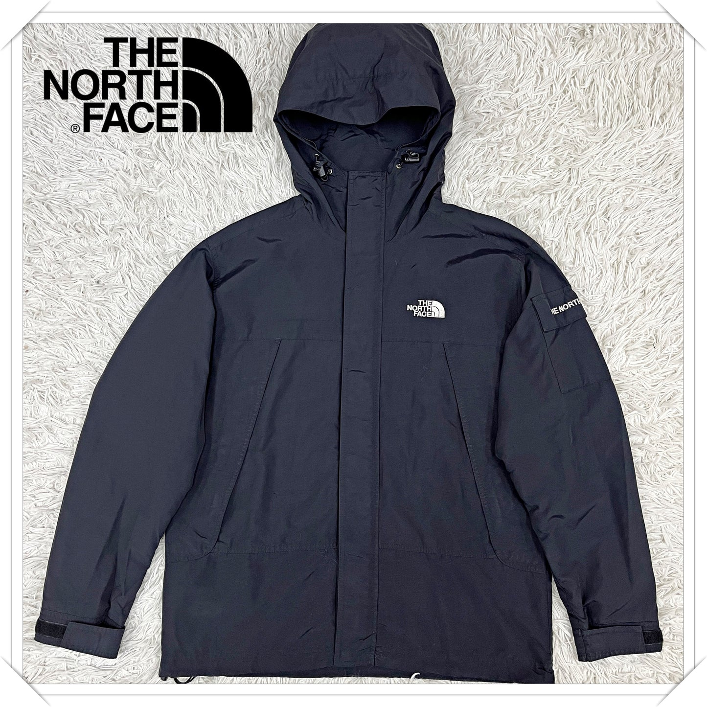 【THE NORTH FACE】ザ ノースフェイス マウンテンパーカー ブラック メンズ95(M) ゴールドウィンコリア製 #138