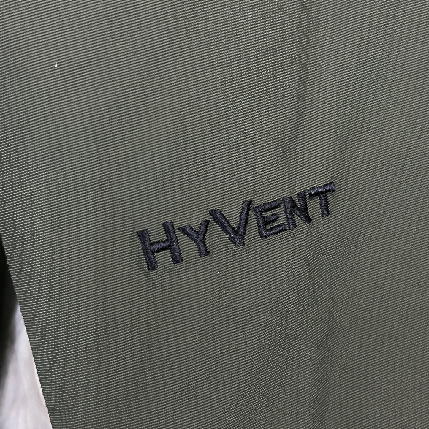 【THE NORTH FACE】ザ ノース・フェイス HyVent 高機能ダウンジャケット Keep-Heat搭載 メンズM(95) カーキ フード着脱可 #139