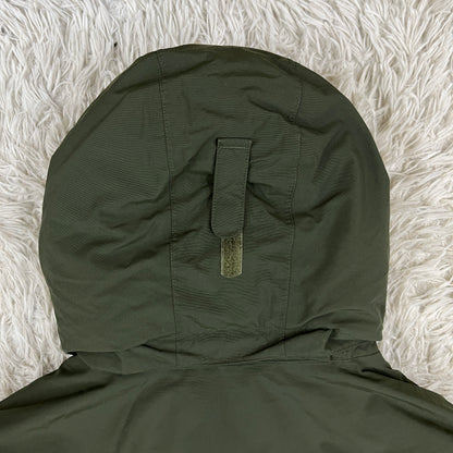 【THE NORTH FACE】ザ ノース・フェイス HyVent 高機能ダウンジャケット Keep-Heat搭載 メンズM(95) カーキ フード着脱可 #139