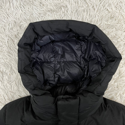 THE NORTH FACE ロングダウンジャケット DRYVENT搭載 グースダウン ブラック メンズXS/85サイズ #140