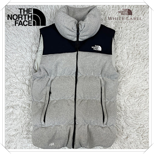 【希少】THE NORTH FACE ノースフェイス ホワイトレーベル ダウンベスト 韓国限定 700 レディースXL グレー #141