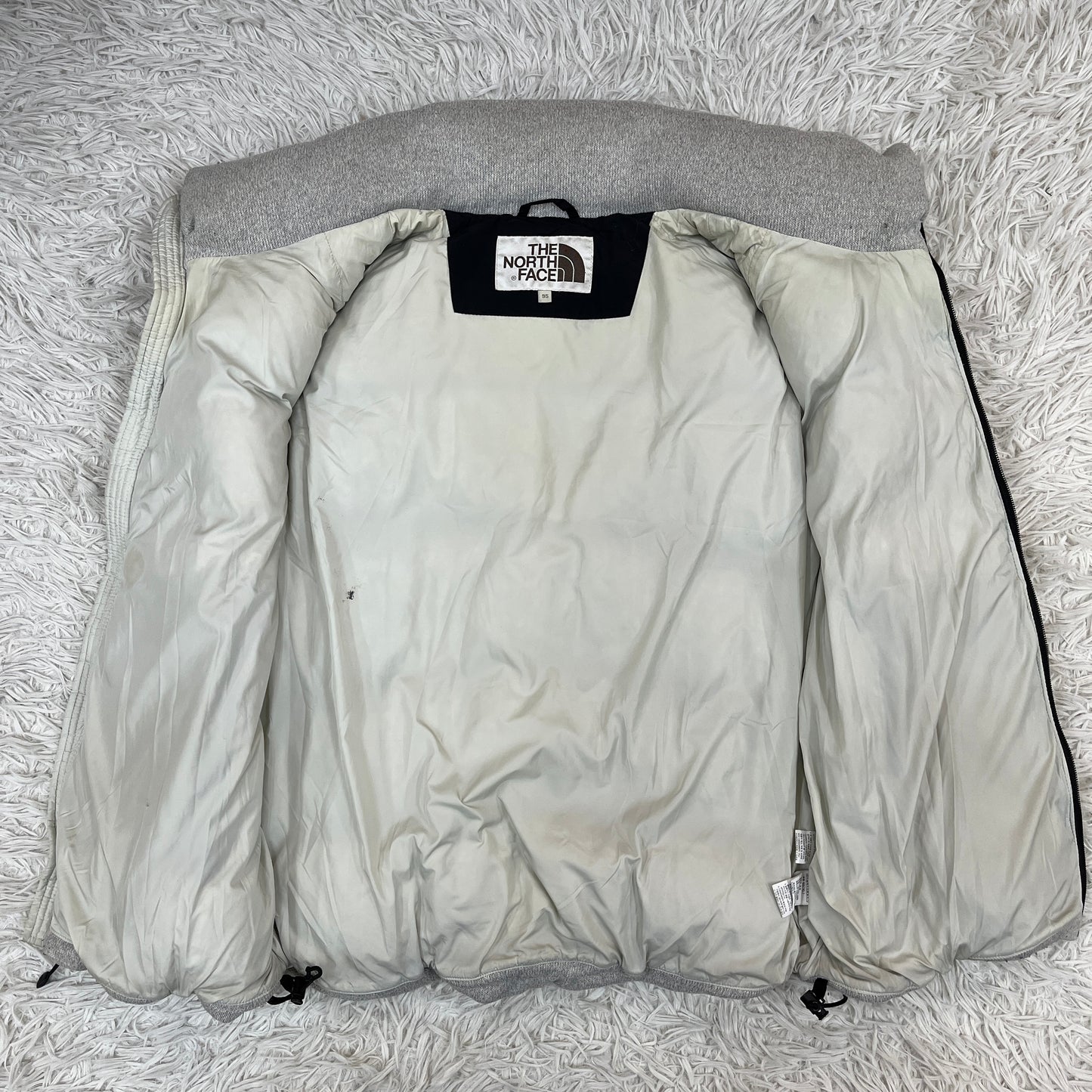 【希少】THE NORTH FACE ノースフェイス ホワイトレーベル ダウンベスト 韓国限定 700 レディースXL グレー #141