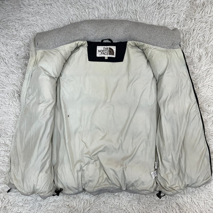【希少】THE NORTH FACE ノースフェイス ホワイトレーベル ダウンベスト 韓国限定 700 レディースXL グレー #141