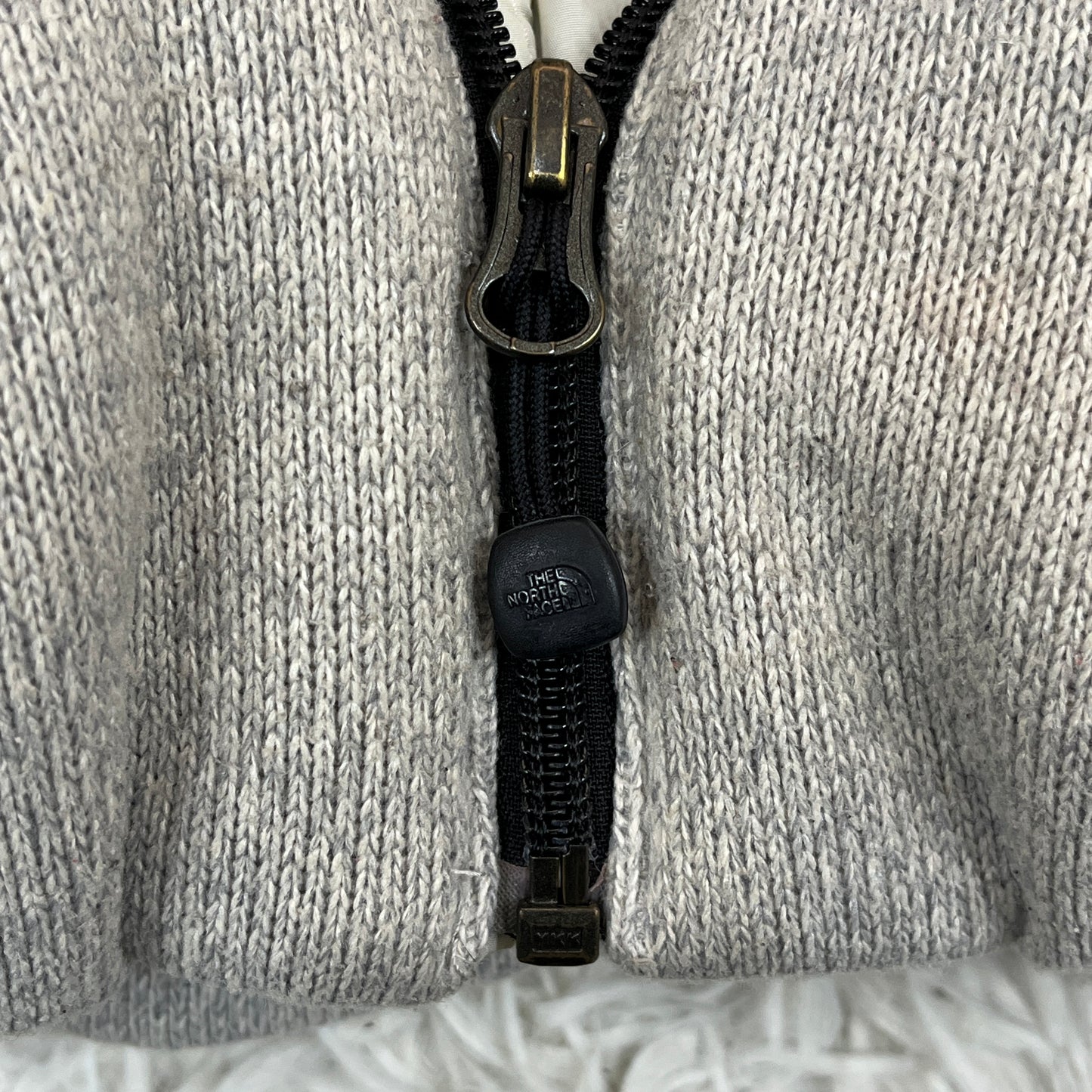 【希少】THE NORTH FACE ノースフェイス ホワイトレーベル ダウンベスト 韓国限定 700 レディースXL グレー #141