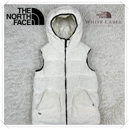 希少品✨THE NORTH FACE ノースフェイス ホワイトレーベル ボアダウンベスト 700フィル 白 レディース S #144