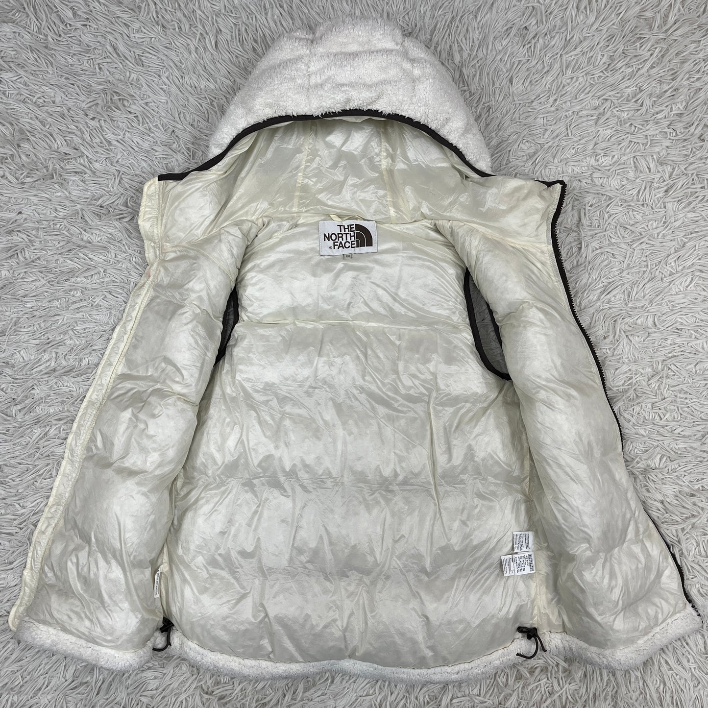 希少品✨THE NORTH FACE ノースフェイス ホワイトレーベル ボアダウンベスト 700フィル 白 レディース S #144