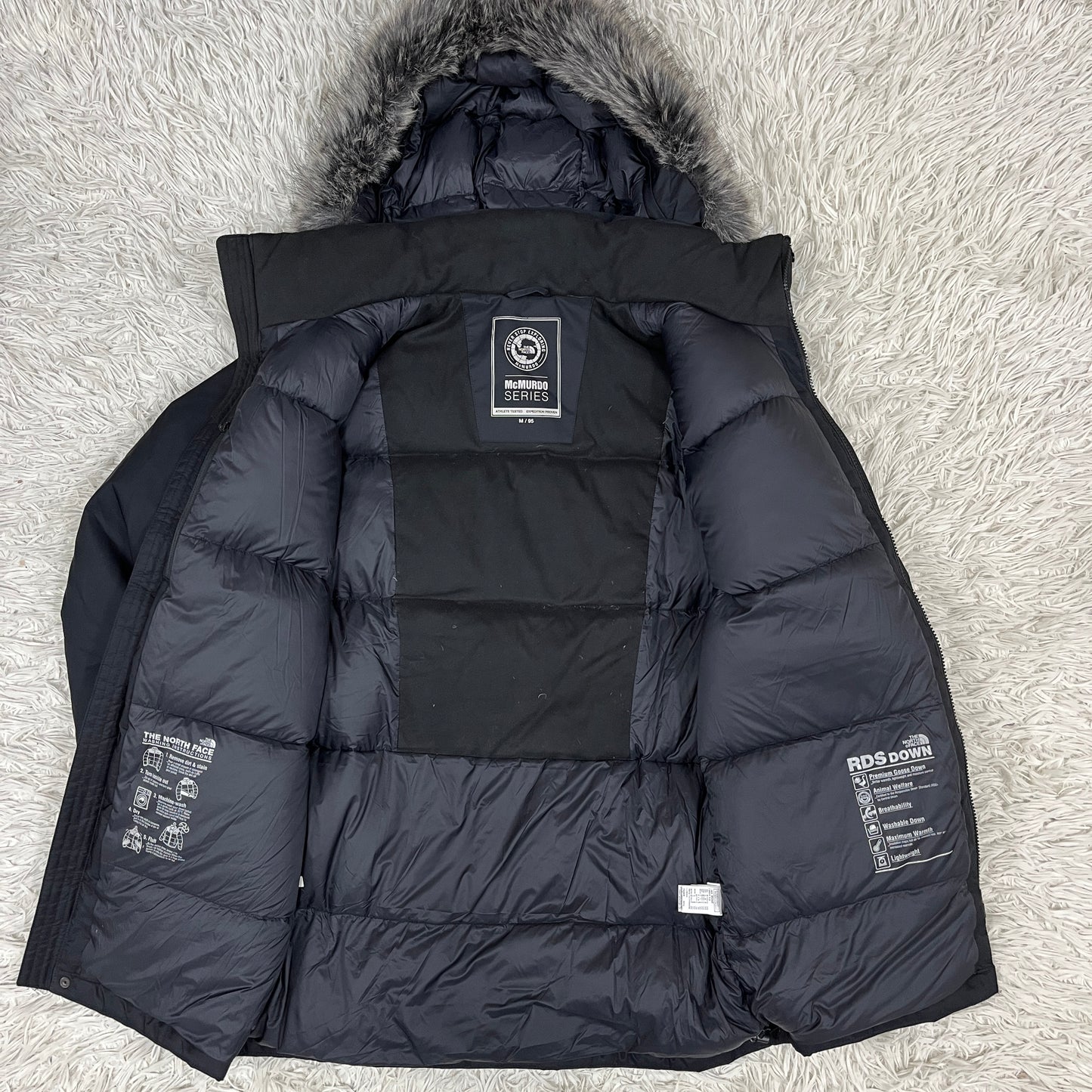 【極暖】THE NORTH FACE ノースフェイス マクマード ダウンジャケット メンズM 黒 RDSグース #145