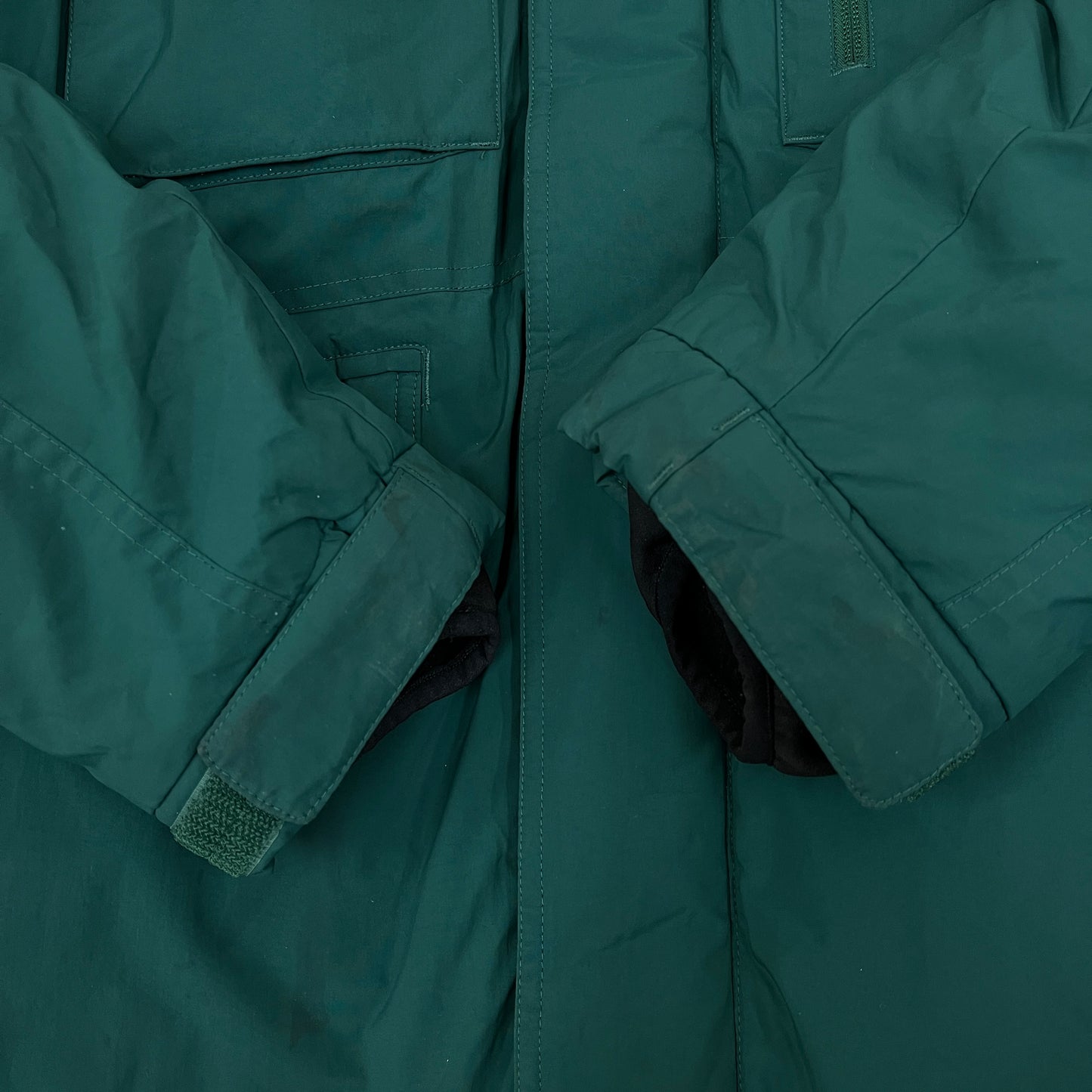 THE NORTH FACE ザ・ノース・フェイス WINDSTOPPER ダウンジャケット メンズ100(L) グリーン NFJ1DH64 #146