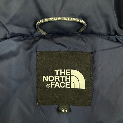ザ・ノース・フェイス ヌプシ ダウンジャケット 700フィルパワー メンズM(95) ブルー×ネイビー フード脱着可能 #154