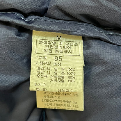 ザ・ノース・フェイス ヌプシ ダウンジャケット 700フィルパワー メンズM(95) ブルー×ネイビー フード脱着可能 #154