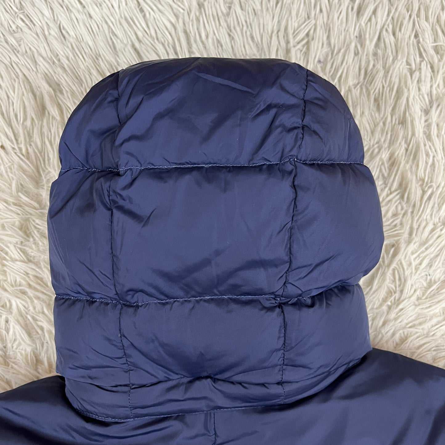 ザ・ノース・フェイス ヌプシ ダウンジャケット 700フィルパワー メンズM(95) ブルー×ネイビー フード脱着可能 #154