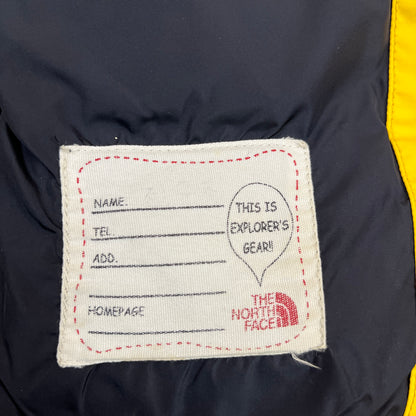 THE NORTH FACE Kids Hyvent 550 Fill Power Down Jacket - Yellow/Black (Size 150) #155