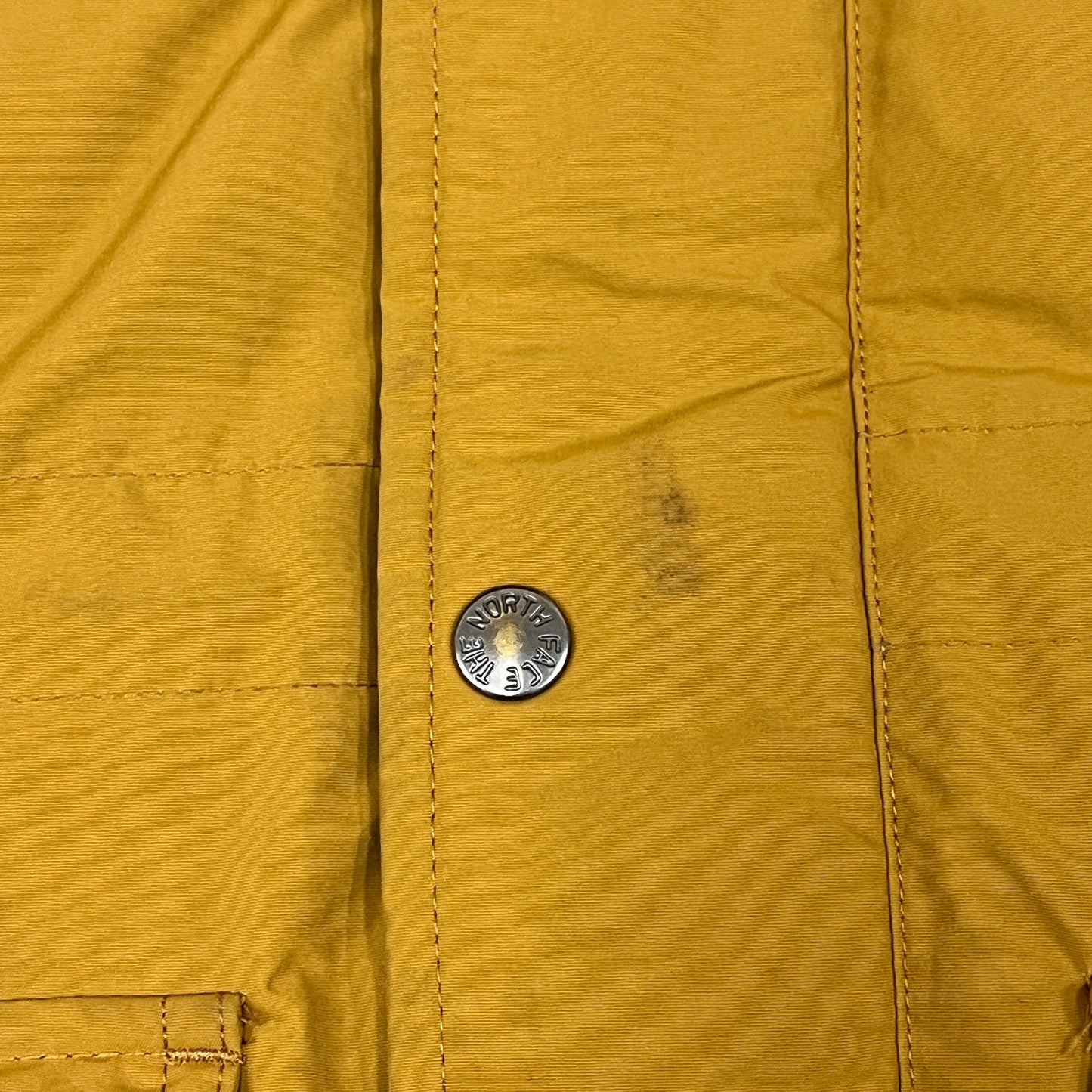 【THE NORTH FACE】キッズ マクマードデザイン ダウンジャケット 130cm PROHEAT搭載 マスタード/ネイビー #160