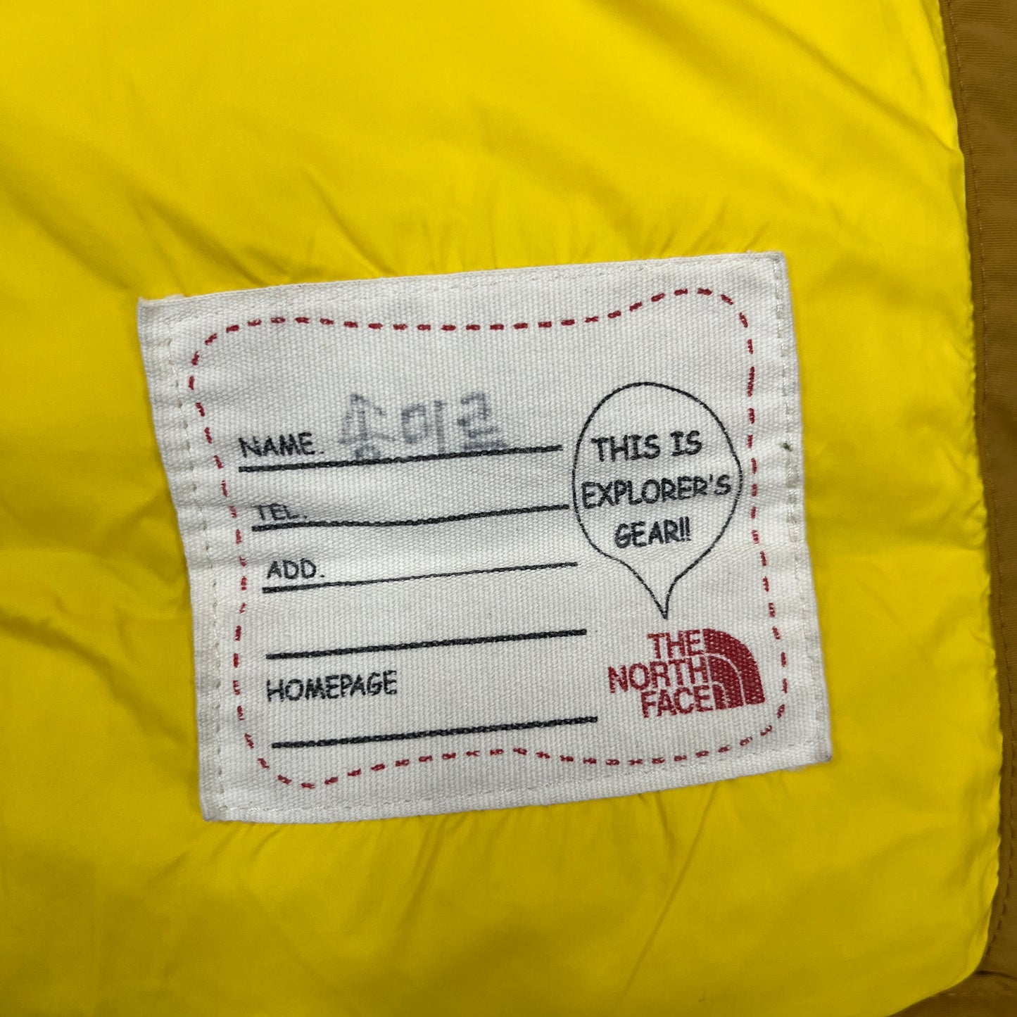 【THE NORTH FACE】キッズ マクマードデザイン ダウンジャケット 130cm PROHEAT搭載 マスタード/ネイビー #160