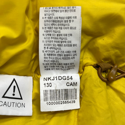 【THE NORTH FACE】キッズ マクマードデザイン ダウンジャケット 130cm PROHEAT搭載 マスタード/ネイビー #160