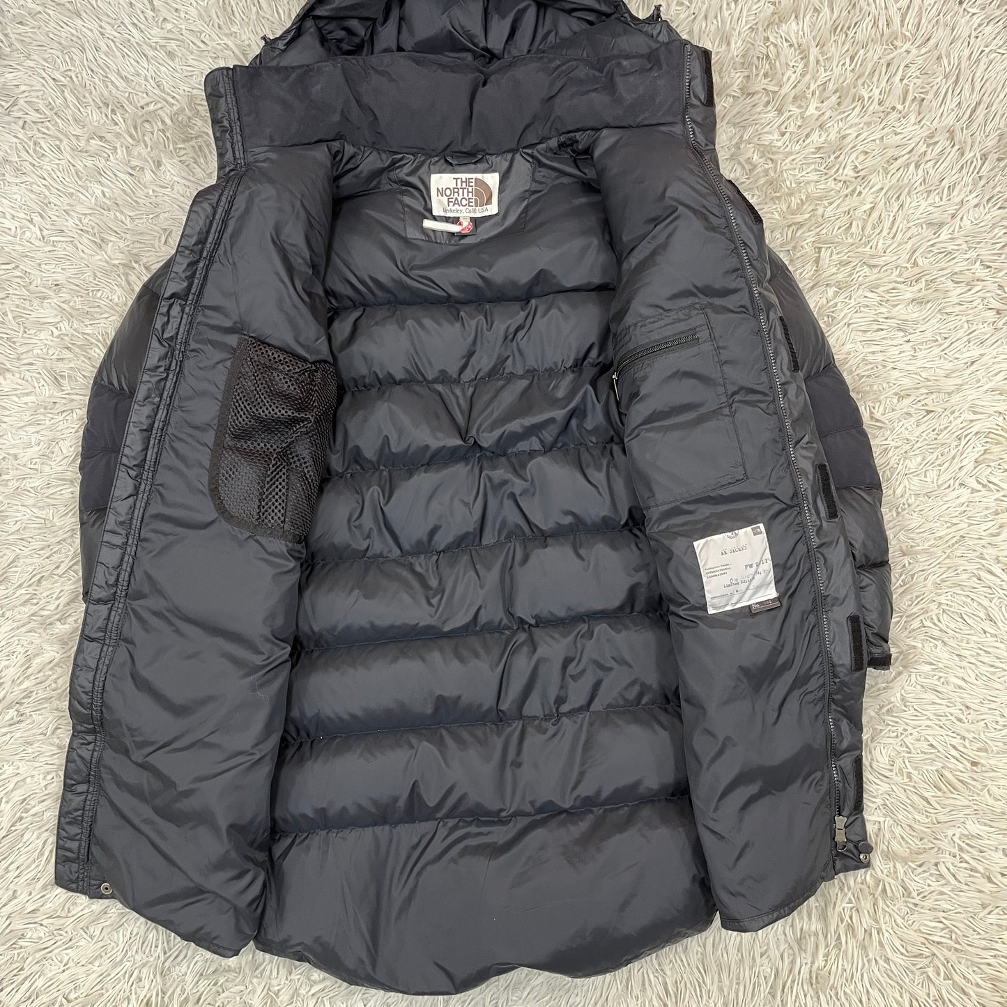 【希少/限定】THE NORTH FACE AK JACKET ロングダウンコート 700フィル パワー ブラック S/90 (NF200B53) WINDSTOPPER #162