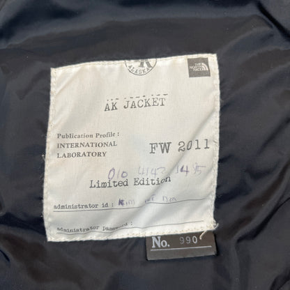 【希少/限定】THE NORTH FACE AK JACKET ロングダウンコート 700フィル パワー ブラック S/90 (NF200B53) WINDSTOPPER #162