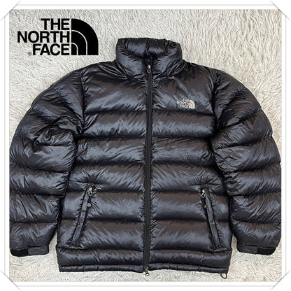 【中古】THE NORTH FACE 800フィル ダウンジャケット ブラック 100L PERTEX QUANTUM 軽量・高保温性 #163