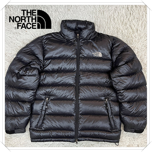 【中古】THE NORTH FACE 800フィル ダウンジャケット ブラック 100L PERTEX QUANTUM 軽量・高保温性 #163