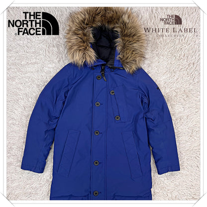 THE NORTH FACE ザ・ノース・フェイス M-65型 ダウンジャケット（モッズコート風）ファー付き ブルー メンズ 85(XS) NYJ1DF78 #164