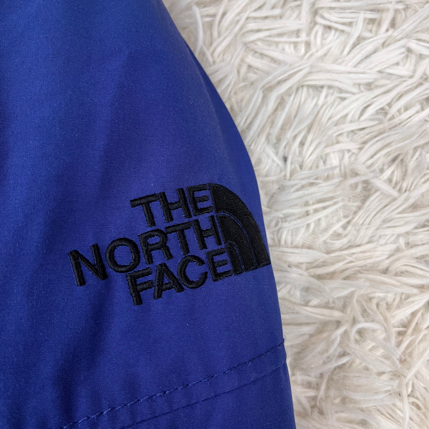 THE NORTH FACE ザ・ノース・フェイス M-65型 ダウンジャケット（モッズコート風）ファー付き ブルー メンズ 85(XS) NYJ1DF78 #164