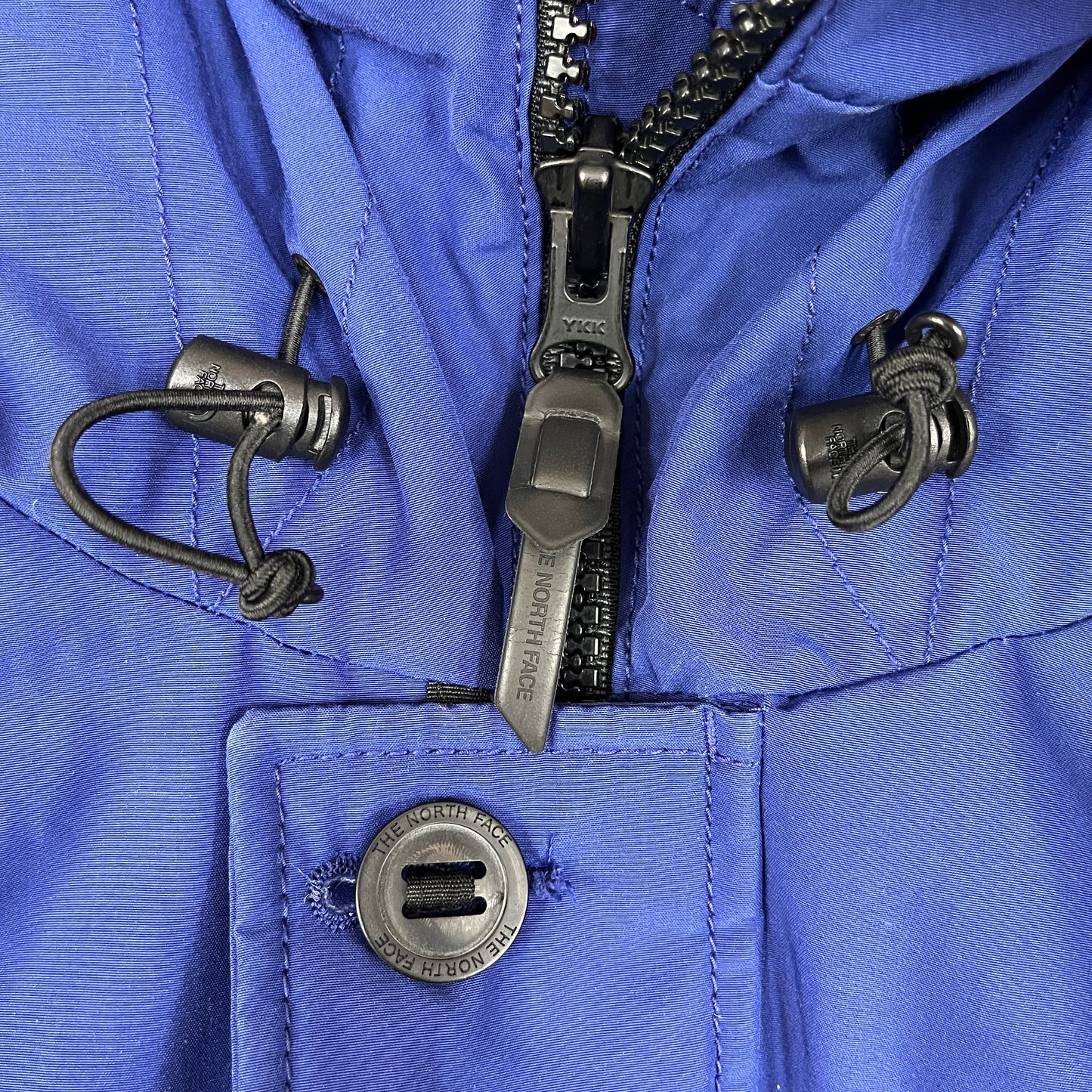 THE NORTH FACE ザ・ノース・フェイス M-65型 ダウンジャケット（モッズコート風）ファー付き ブルー メンズ 85(XS) NYJ1DF78 #164