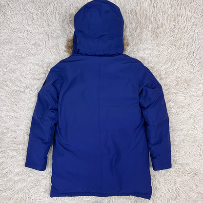 THE NORTH FACE ザ・ノース・フェイス M-65型 ダウンジャケット（モッズコート風）ファー付き ブルー メンズ 85(XS) NYJ1DF78 #164