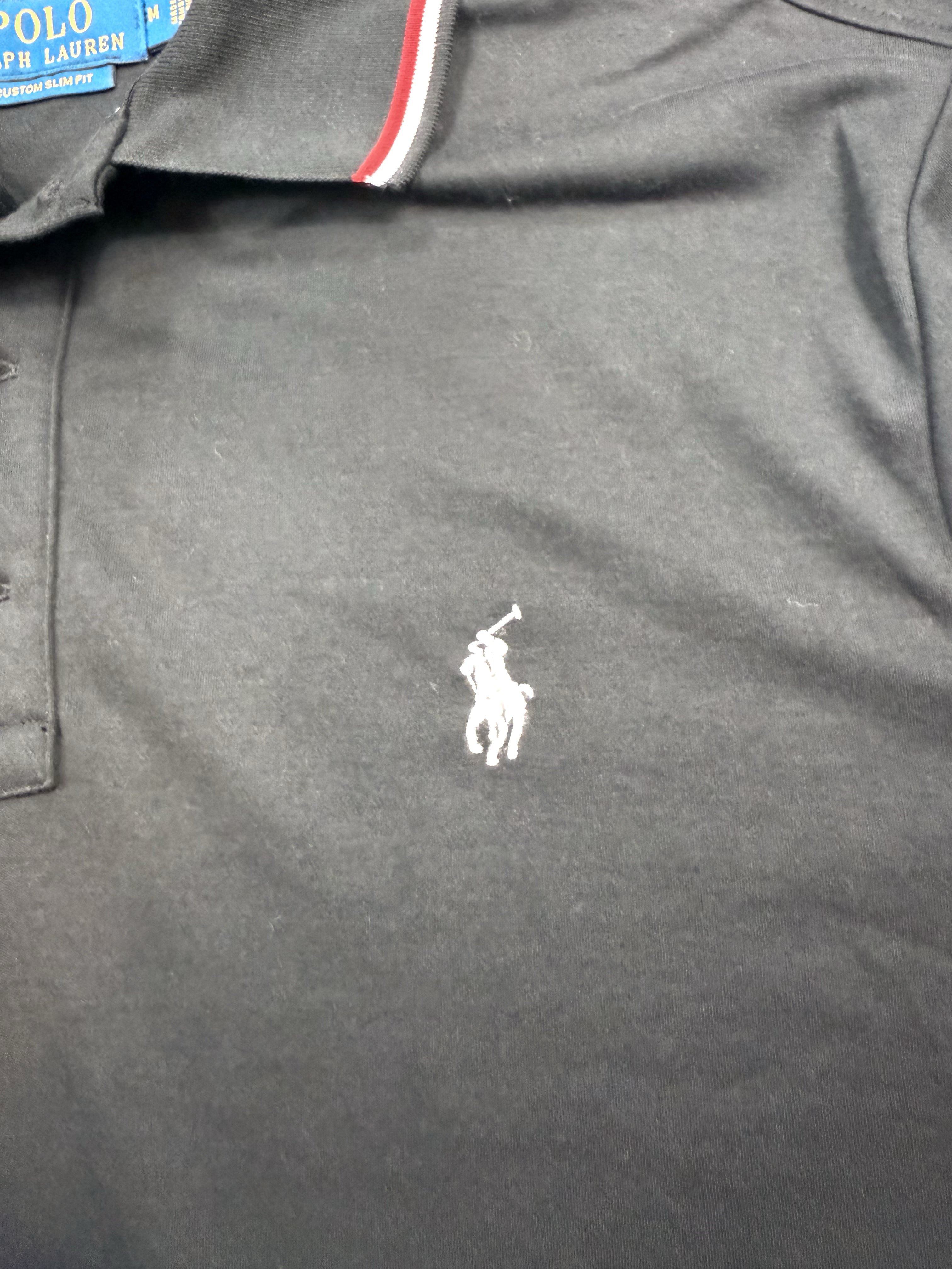 Polo Ralph Lauren カスタムスリムフィットポロシャツ M カスタム スリム フィット ストレッチ メッシュ ポロシャツ