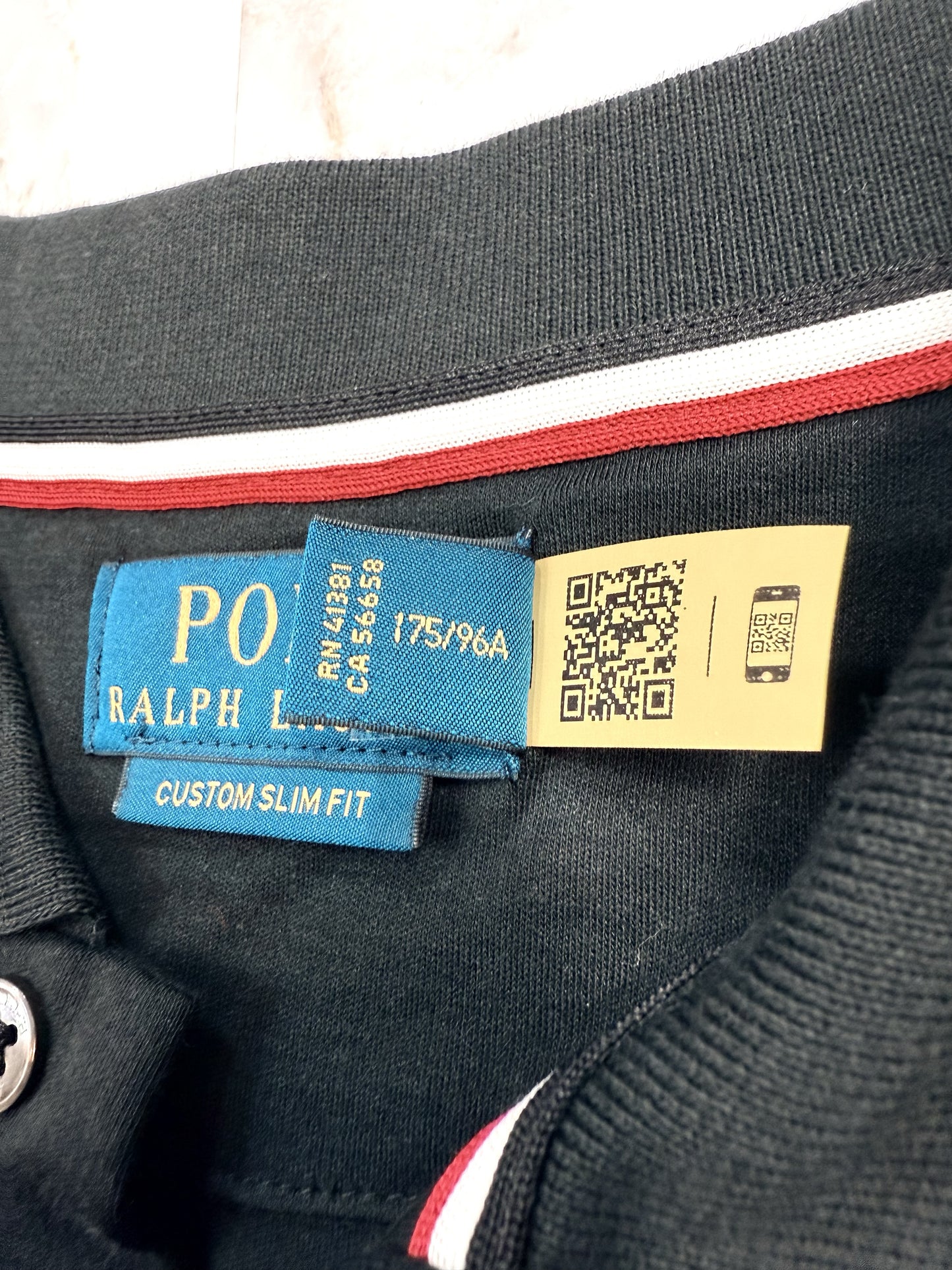 【POLO RALPH LAUREN】定番ポロシャツ カスタムスリムフィット ブラック M - 大人の魅力を引き出す一着！