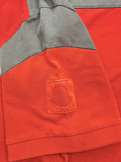MONCLER GAMME BLEU ポロシャツ レッド/グレー Mサイズ モンクレール ガムブルー メンズ