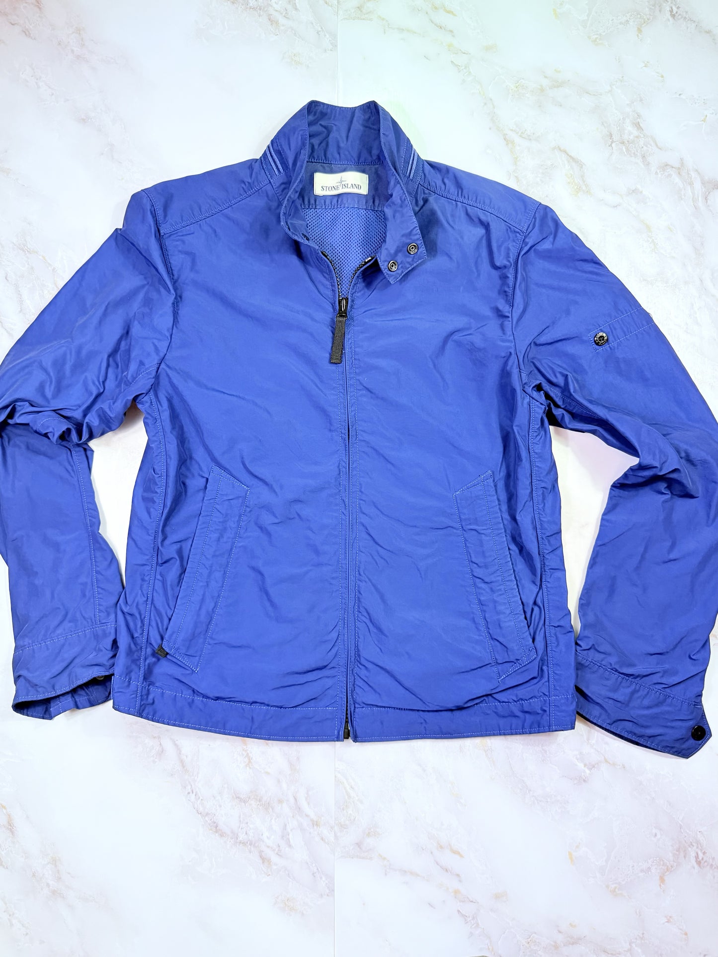 STONE ISLAND Micro Reps Jacket - ペリウィンクルブルー M - 高機能と洗練を纏う一着！