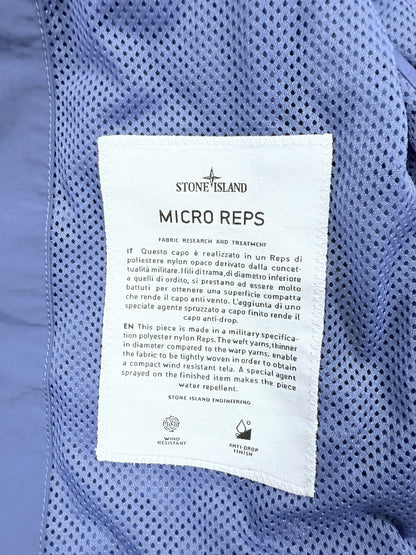 STONE ISLAND Micro Reps Jacket - ペリウィンクルブルー M - 高機能と洗練を纏う一着！