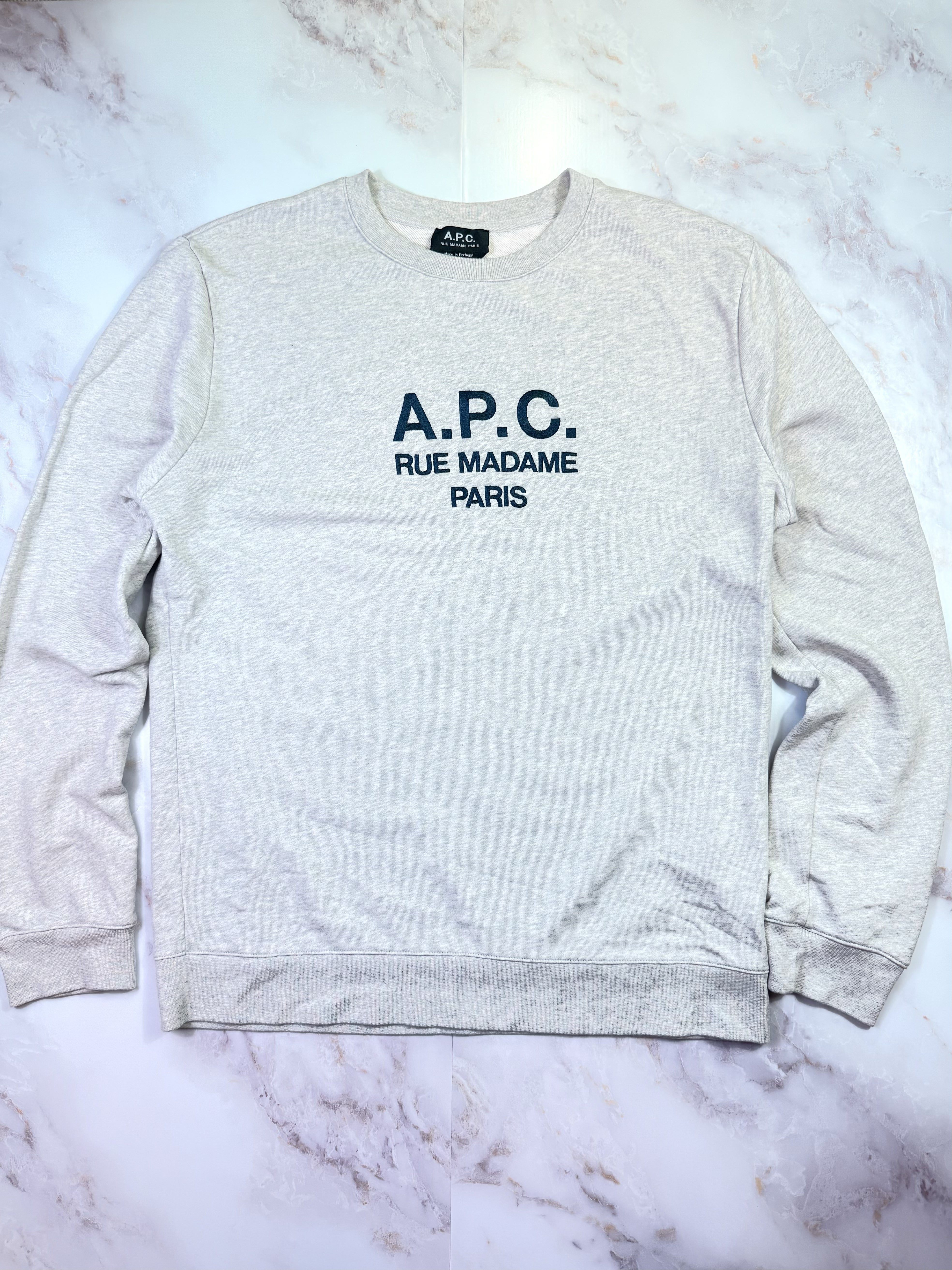 A.P.C. RUE MADAME PARIS トレーナー Sサイズ Standard Rue Madame sweatshirt | Napped organic fleece