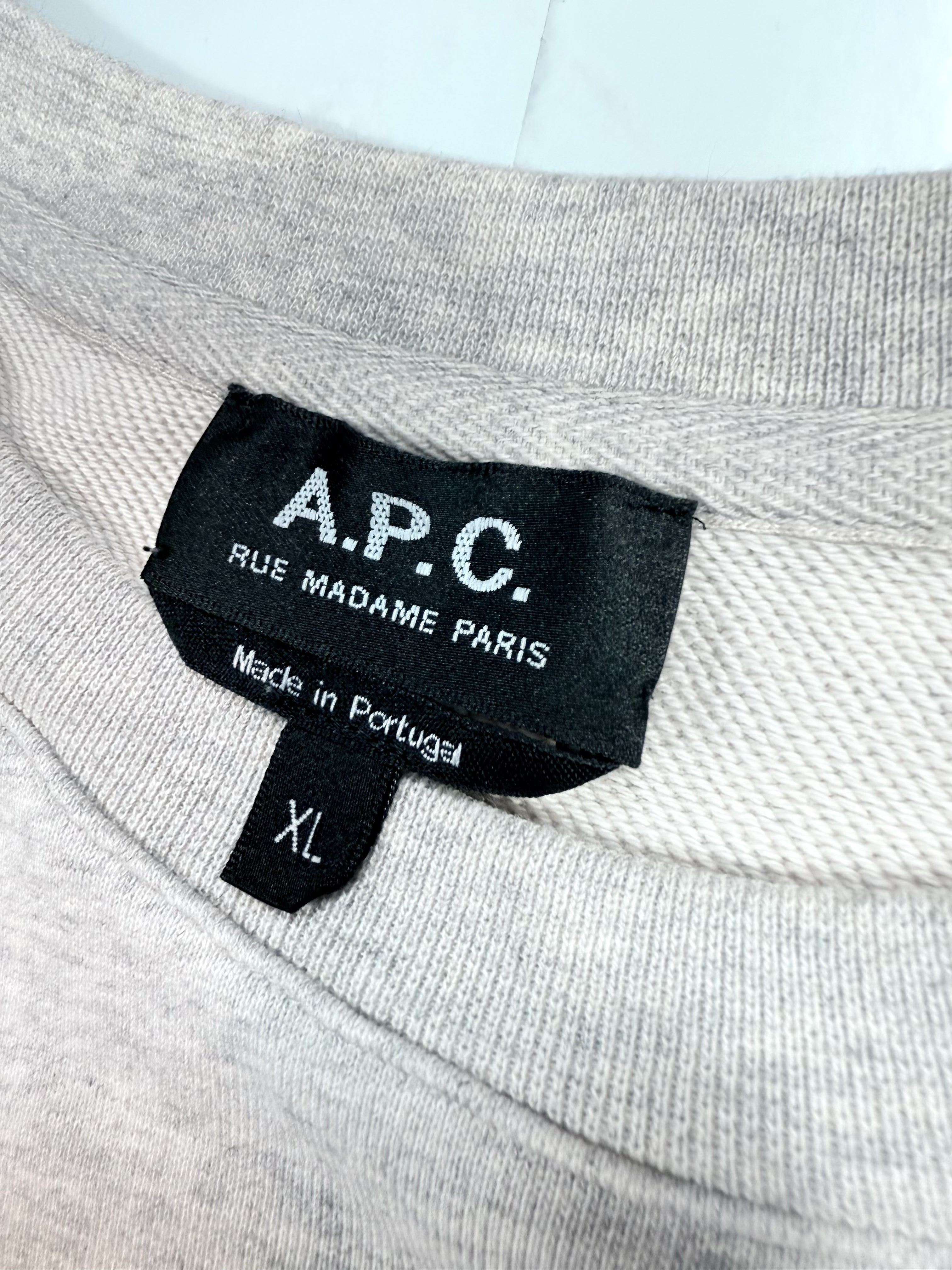 A.P.C. RUE MADAME PARIS トレーナー Lサイズ グレー Standard Rue Madame sweatshirt Unisex | A.P.C.