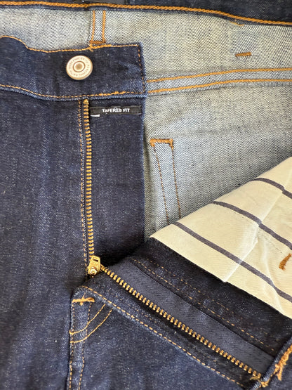 【Paul Smith】ポールスミス テーパードフィット デニムパンツ 32R 濃紺（リジッド・R-WASH）5ポケット ジッパーフライ