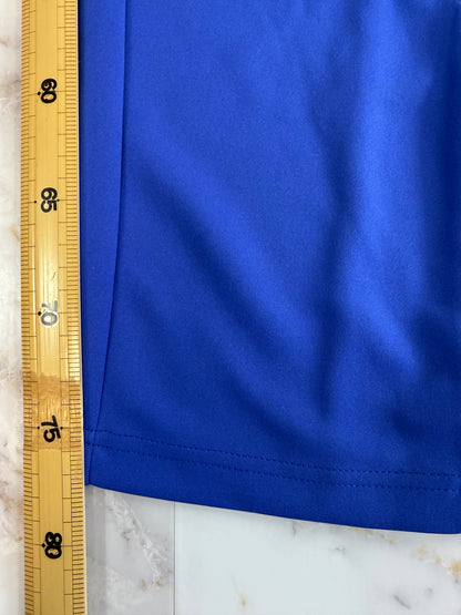【adidas】アディダス ジャージパンツ メンズ Lサイズ トラックパンツ 青×白 スリーストライプ サイドジップ ポリエステル100％