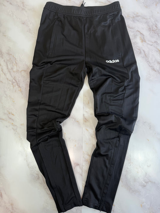 【adidas】Climalite テーパードジャージパンツ Mサイズ ブラック | 吸汗速乾・軽量・スリムシルエット