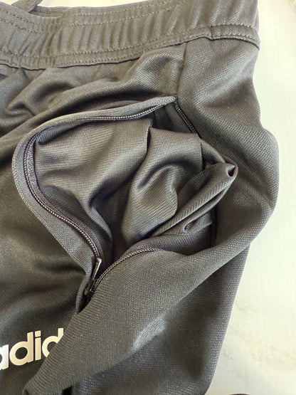 【adidas】Climalite テーパードジャージパンツ Mサイズ ブラック | 吸汗速乾・軽量・スリムシルエット
