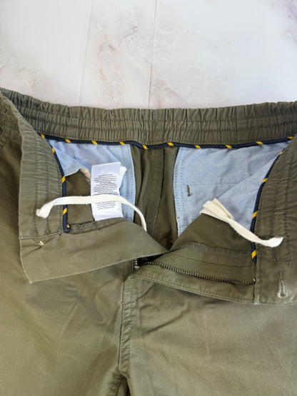 【POLO RALPH LAUREN】ポロ ラルフローレン メンズ ショートパンツ カーキ Mサイズ相当 コットン97％ クラシックフィット 刺繍ロゴ入り