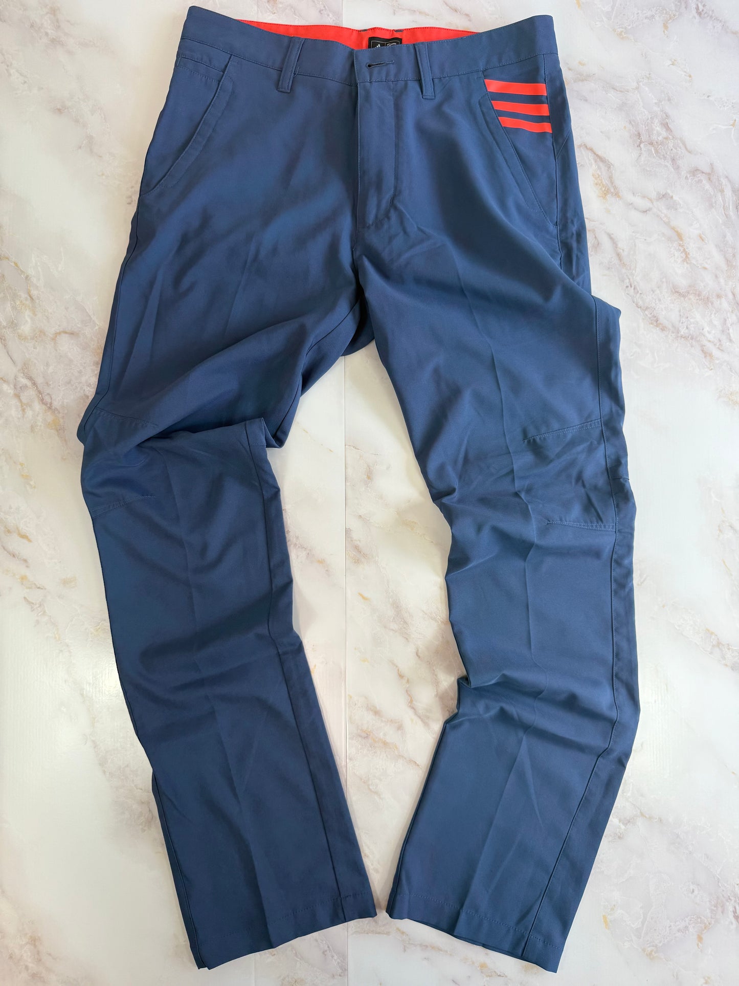 【adidas】ゴルフパンツ ネイビー ウエスト約82cm｜軽量ストレッチ素材／吸汗速乾