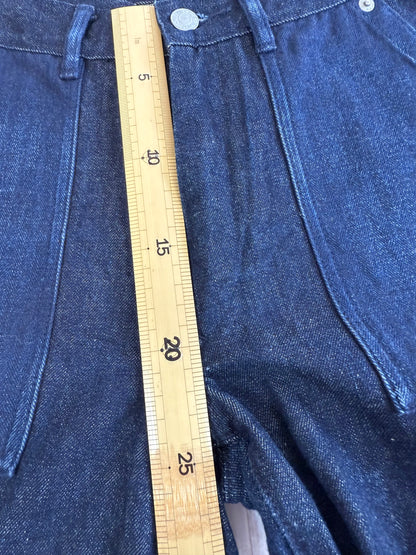 【POLO RALPH LAUREN】ハイライズ ワイドストレートデニムパンツ｜26インチ｜上質コットン100%／フロントポケット仕様