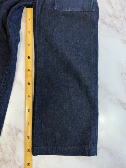 【POLO RALPH LAUREN】ハイライズ ワイドストレートデニムパンツ｜26インチ｜上質コットン100%／フロントポケット仕様