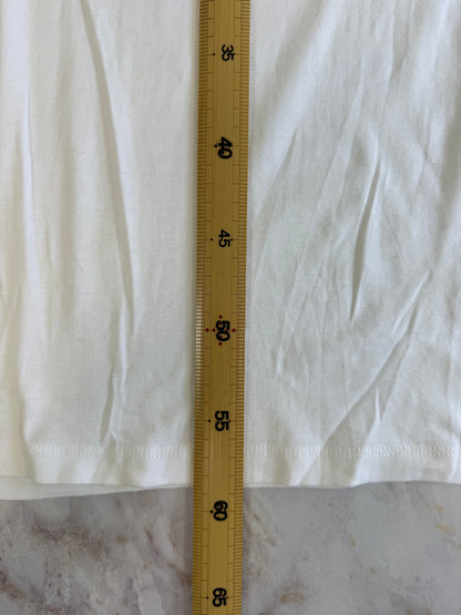 【TOMMY HILFIGER】トミー ヒルフィガー オーガニックコットン 長袖Tシャツ 164（L相当）ホワイト クルーネック 刺繍フラッグロゴ