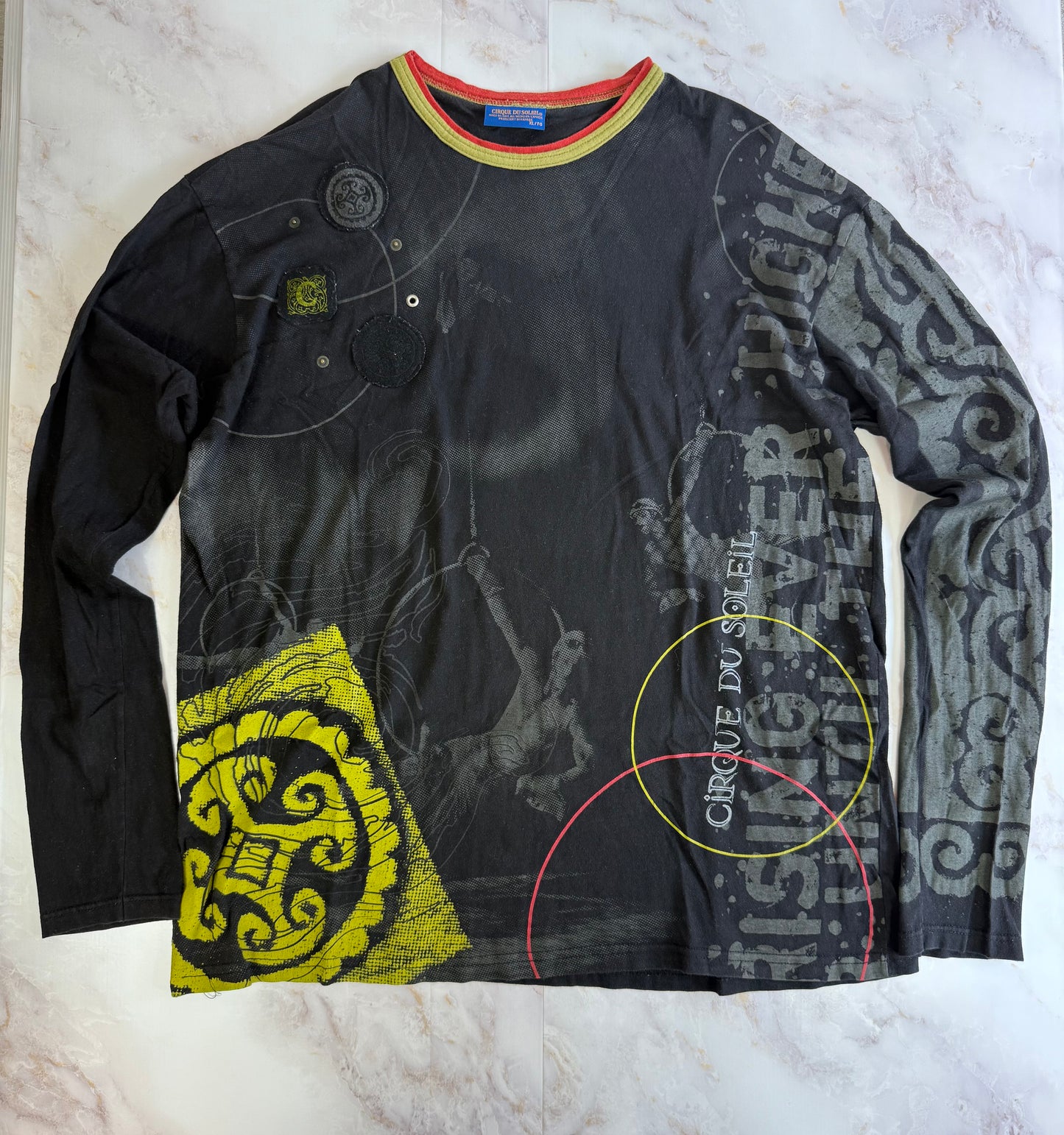 【CIRQUE DU SOLEIL】アートプリント ロングスリーブTシャツ XL カナダ製 | ユニセックス・個性派デザイン