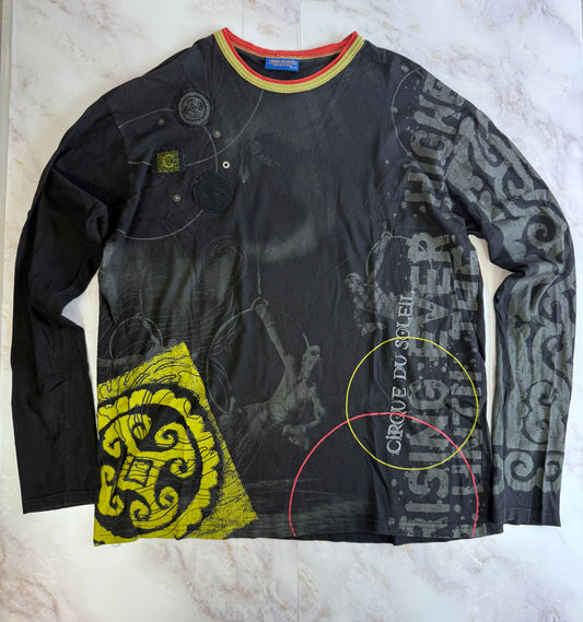 【CIRQUE DU SOLEIL】アートプリント ロングスリーブTシャツ XL カナダ製 | ユニセックス・個性派デザイン