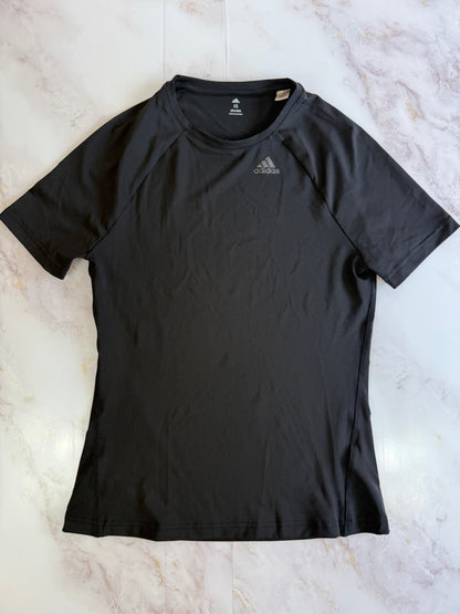 【adidas】climalite ブラック半袖Tシャツ XS レディース | 吸汗速乾・ストレッチ素材