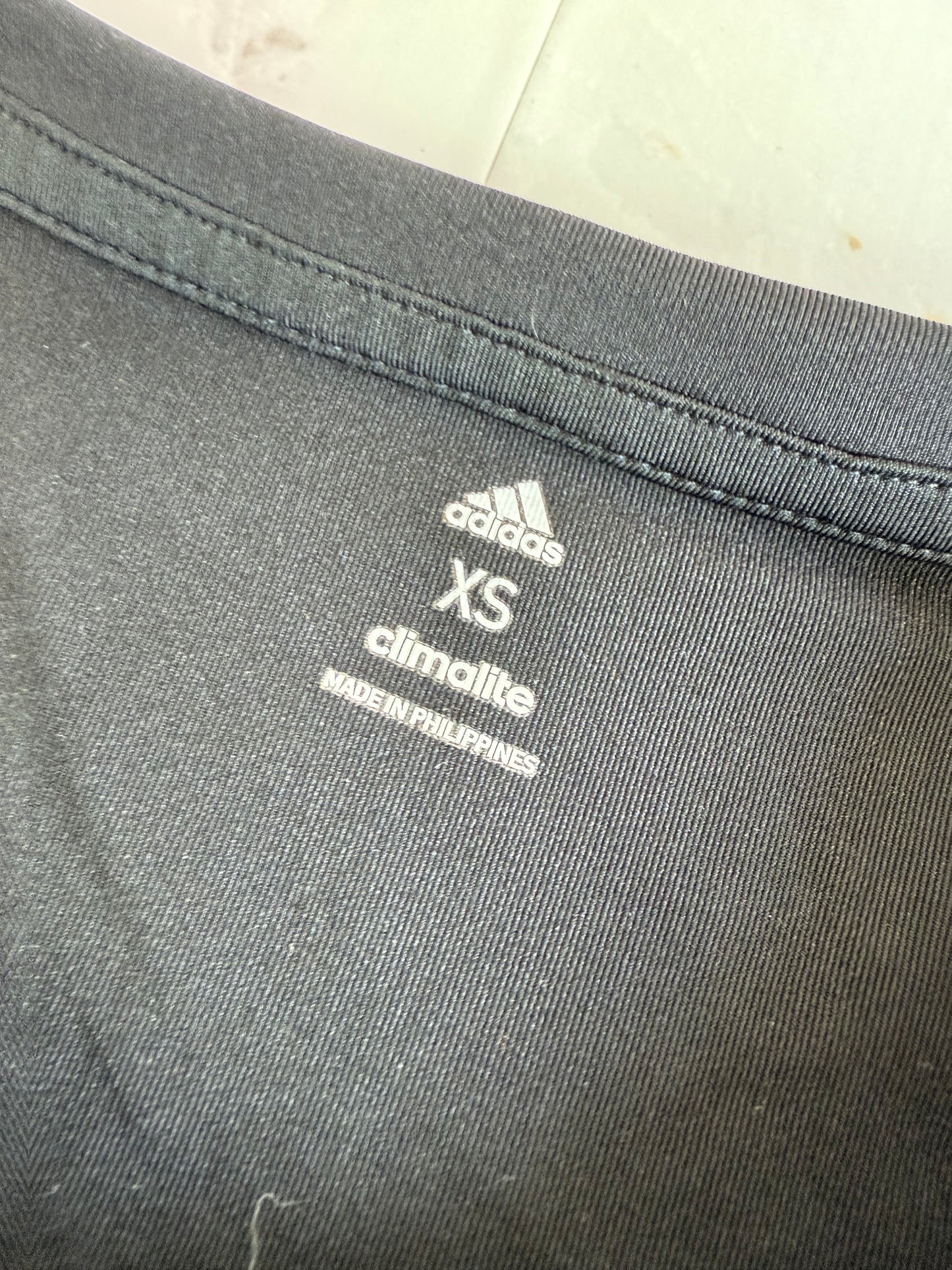 【adidas】climalite ブラック半袖Tシャツ XS レディース | 吸汗速乾・ストレッチ素材