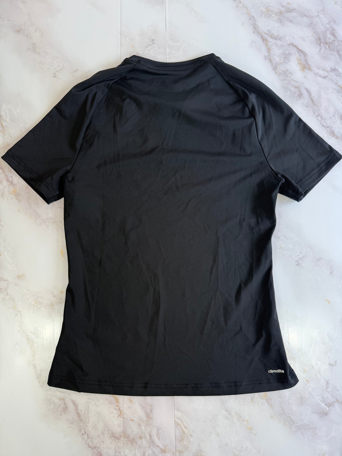 【adidas】climalite ブラック半袖Tシャツ XS レディース | 吸汗速乾・ストレッチ素材