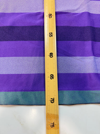 【NIKE GOLF】ナイキゴルフ Dri-FIT ボーダーポロシャツ メンズ Lサイズ パープル系 吸汗速乾