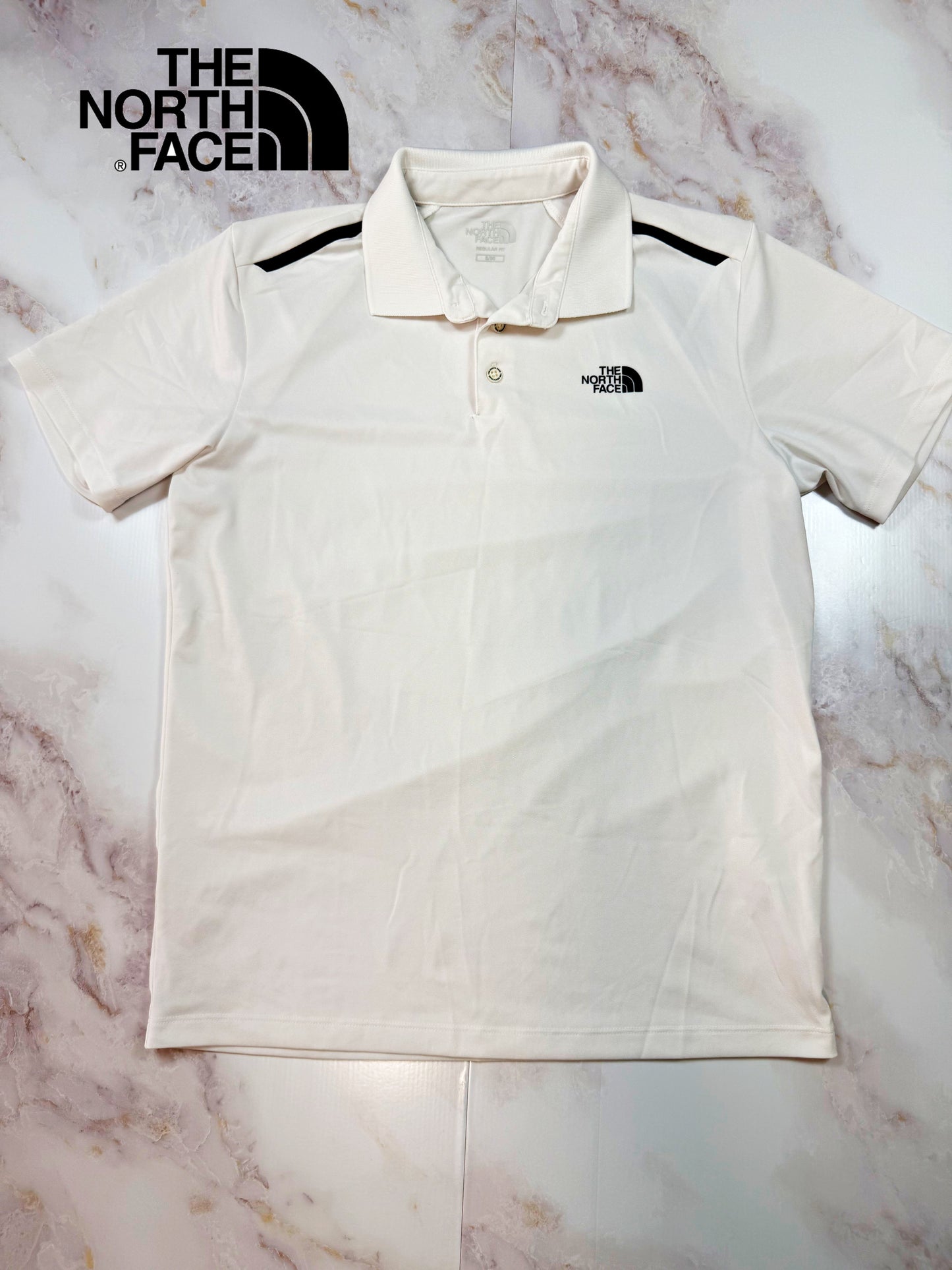 【THE NORTH FACE】ポロシャツ ホワイト 半袖 メンズS | ノースフェイス アウトドア ゴルフ スポーツウェア
